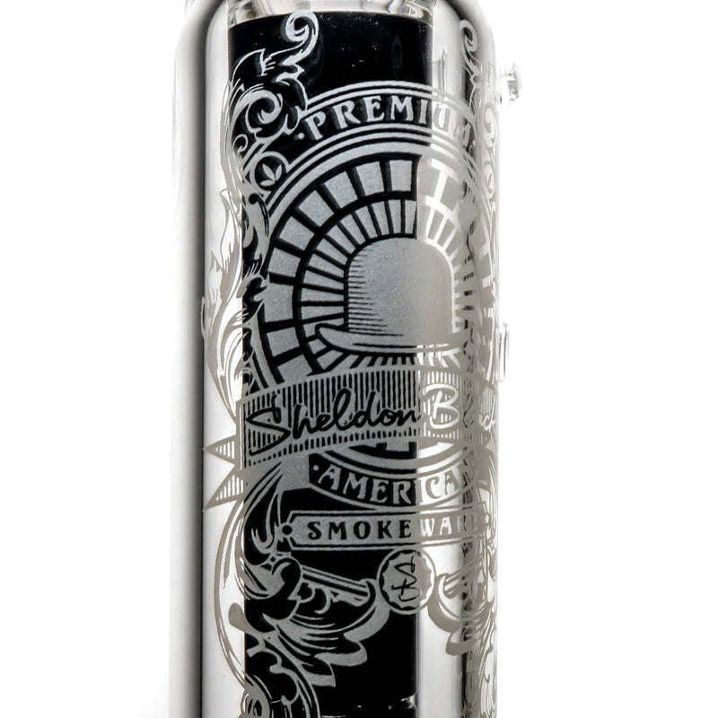 Sheldon Black - Double 6 Shooter Bubbler - Black - The Cave