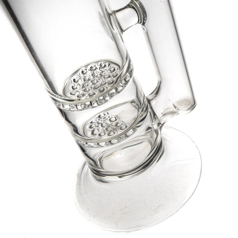 Liquid Sci - Straight Tube w/ Jacuzzi Perc - Black & Platinum Label - The Cave