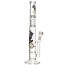 Liquid Sci - Straight Tube w/ Jacuzzi Perc - Black & Yellow Label - The Cave