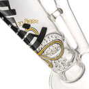 Liquid Sci - Straight Tube w/ Jacuzzi Perc - Black & Yellow Label - The Cave