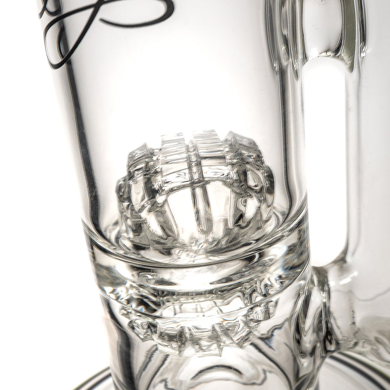 Envy Glass - Double Waffle Perc - Black & Slyme w/ Black Label - The Cave