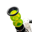 Envy Glass - Double Waffle Perc - Black & Slyme w/ Black Label - The Cave