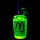 Mr. V - McDonalds Cup Pendant - UV Illuminati & Red - The Cave