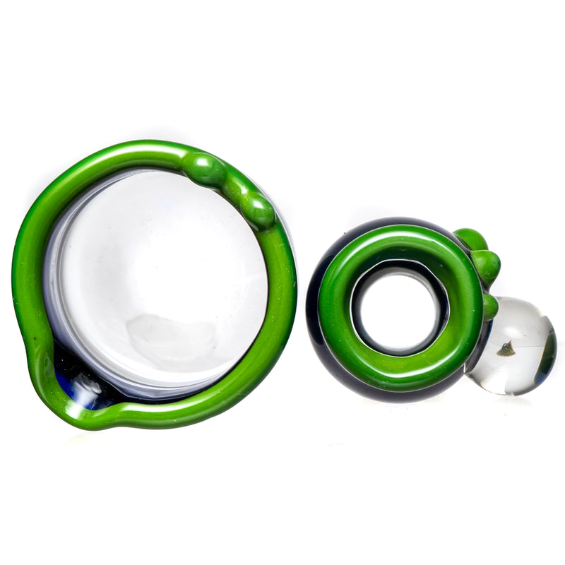 Dome, Dish & Dabber Set - Blue & Green w/ Opal - The Cave