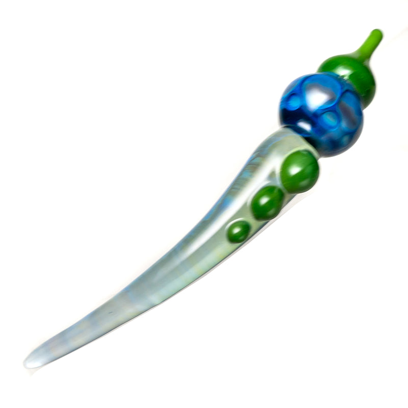 Dome, Dish & Dabber Set - Blue & Green w/ Opal - The Cave