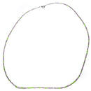 Handmade Beaded Necklace - Black Rainbow - The Cave