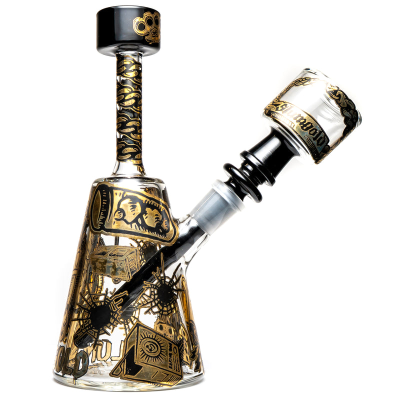 Slum Gold - Flava Sava Beaker - Straight Neck - The Cave