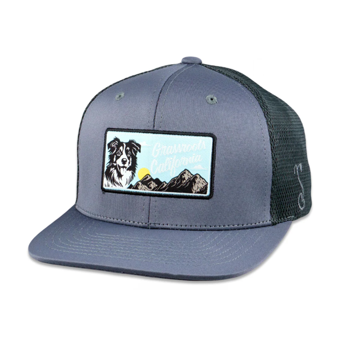 Grassroots - PuppyRoots Dri-Bear Gray Mesh Snapback Hat - Small/Medium - The Cave