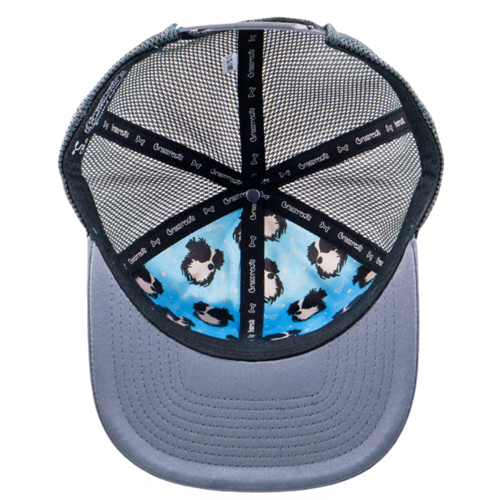 Grassroots - PuppyRoots Dri-Bear Gray Mesh Snapback Hat - Small/Medium - The Cave