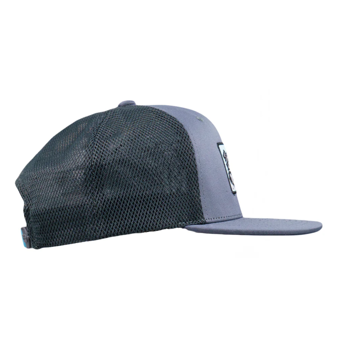 Grassroots - PuppyRoots Dri-Bear Gray Mesh Snapback Hat - Small/Medium - The Cave