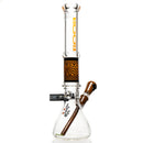 ROOR.US x Chase Adams - 18" Worked Beaker - 50x5 - Orange & Black Reversal - The Cave