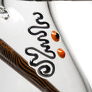 ROOR.US x Chase Adams - 18" Worked Beaker - 50x5 - Orange & Black Reversal - The Cave