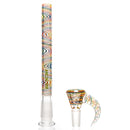 ROOR.US x Chase Adams - 18" Worked Beaker - 50x5 - Rainbow Retti - The Cave