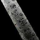 ROOR.US - 18" Custom Sandblasted Beaker - 50x5 - Swarovski - Roses - The Cave