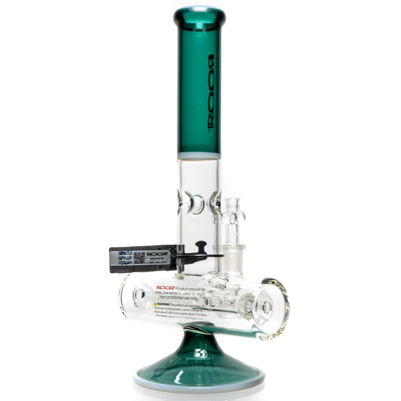 ROOR.US - 12" Inline Tube - Teal & White - Gold - The Cave