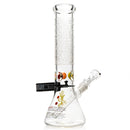 ROOR.US - 12" Custom Sandblasted Beaker w/ Color Pinch - Hieroglyphs - The Cave