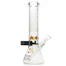 ROOR.US - 12" Custom Sandblasted Beaker w/ Color Pinch - 50x5 - Thumb Print - The Cave