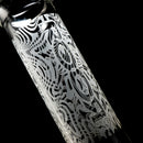 ROOR.US - 12" Custom Sandblasted Beaker w/ Color Pinch - 50x5 - Thumb Print - The Cave