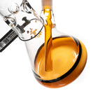 ROOR.US - 18” Fixed Beaker - 50x5 - Milky Orange & White - Gold - The Cave