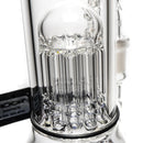 ROOR.US - 18” Fixed Beaker - 10 Arm Tree Perc - Milky Purple - Red - The Cave