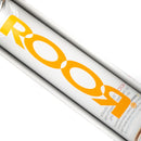 ROOR.US x Chase Adams - 18" Worked Beaker - 50x5 - Fire & Purple Fade to Clear - The Cave