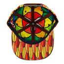 Grassroots - Red Macaw Feathers Snapback Hat - Large/XL - The Cave