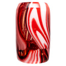 RekTipz - Glass Tip - 12mm - Red, Black & White Swirl - The Cave