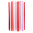 RekTipz - Glass Tip - 6 Shooter - 13mm - Red, White & Pink Stripe - The Cave