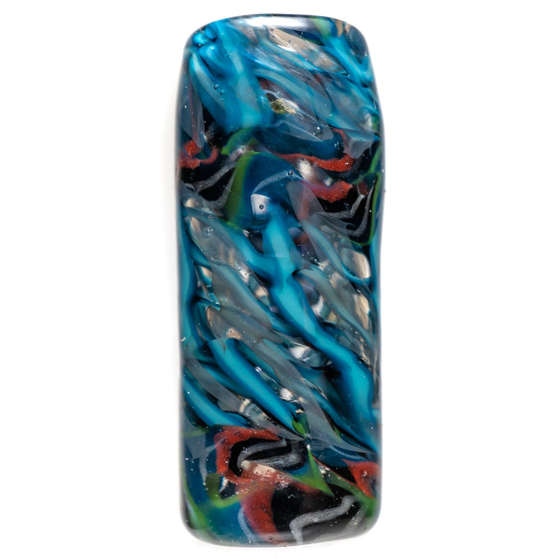 RekTipz - Glass Tip - XL - 11mm - Grey, Blue & Red w/ UV - The Cave