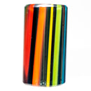 RekTipz - Glass Tip - 6 Shooter - 11mm - Rainbow Sparkle Stripe - The Cave
