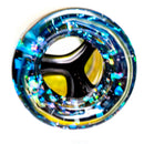 RekTipz - Glass Tip - 12mm - Purple & Green Dichro w/ Pink Cropal - The Cave