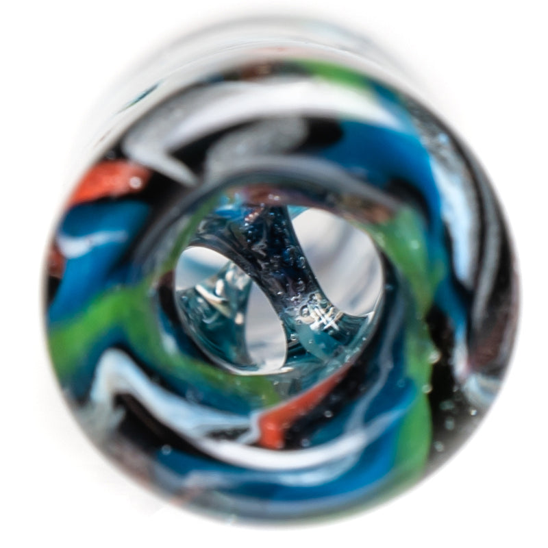 RekTipz - Glass Tip - XL - 11mm - Grey, Blue & Red w/ UV - The Cave