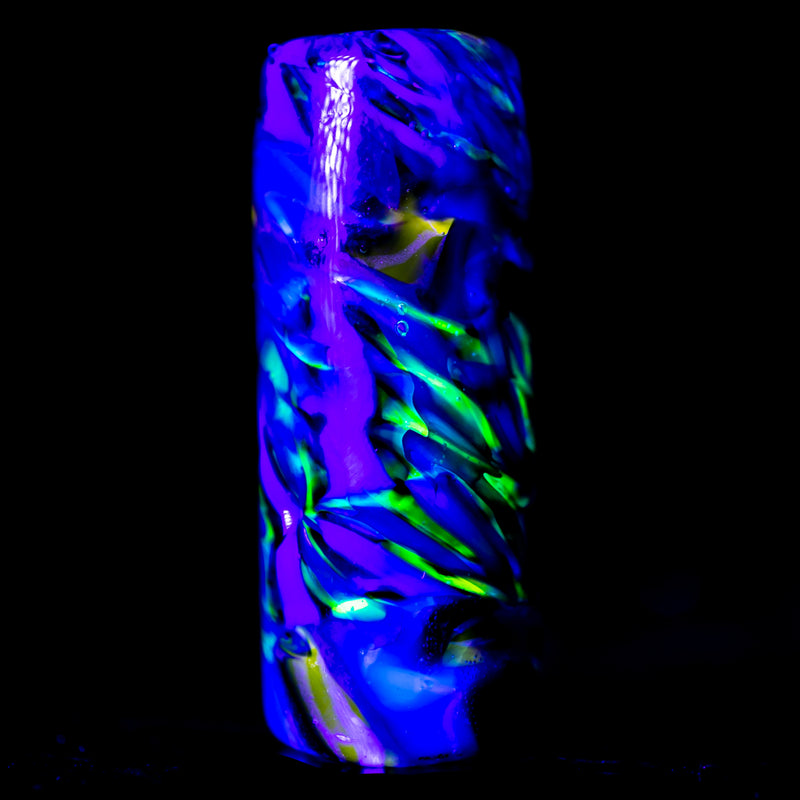 RekTipz - Glass Tip - XL - 11mm - Grey, Blue & Red w/ UV - The Cave