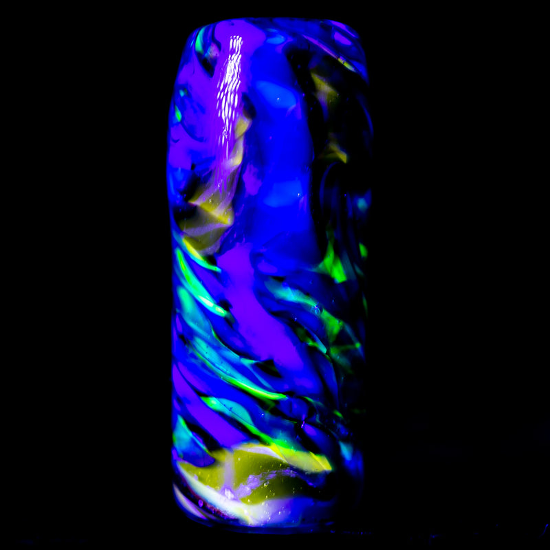 RekTipz - Glass Tip - XL - 11mm - Grey, Blue & Red w/ UV - The Cave