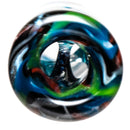 RekTipz - Glass Tip - XL - 11mm - Grey, Blue & Red w/ UV - The Cave