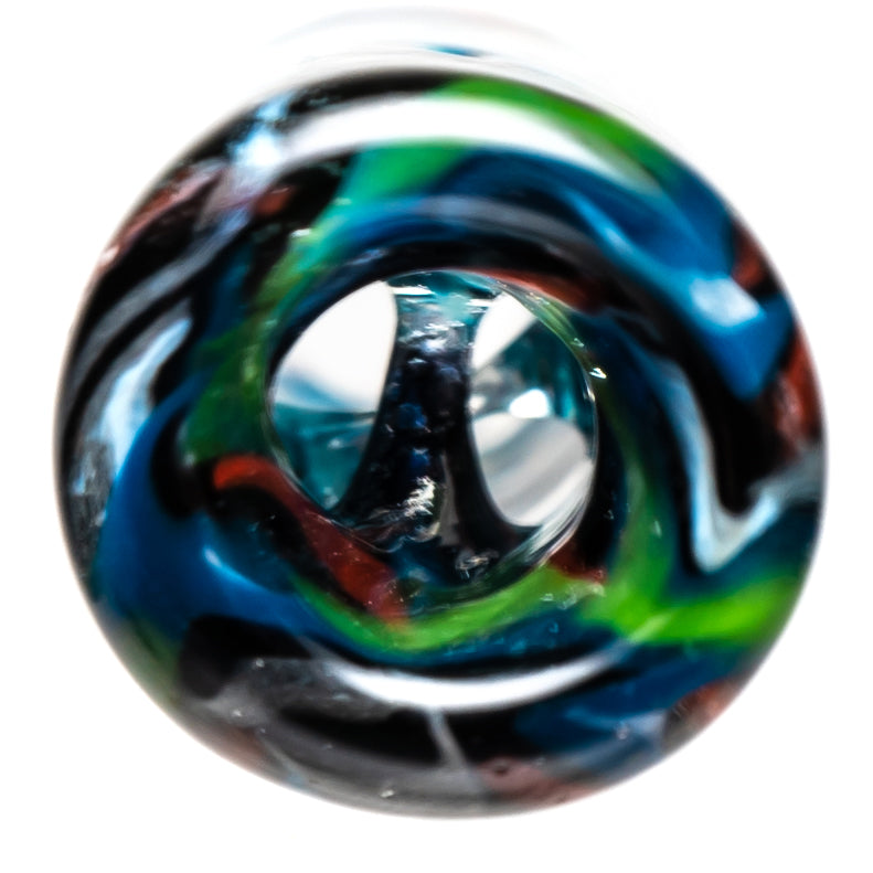 RekTipz - Glass Tip - XL - 11mm - Grey, Blue & Red w/ UV - The Cave