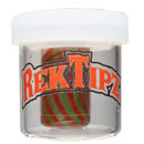 RekTipz - Glass Tip - 12mm - Red, Green & White - The Cave