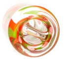 RekTipz - Glass Tip - 12mm - Red, Green & White - The Cave