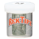 RekTipz - Glass Tip - 13mm - Full UV Blue & White - The Cave