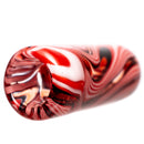 RekTipz - Glass Tip - XL - 11mm - Red, Black & White Swirl - The Cave