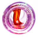 RekTipz - Glass Tip - XL - 11mm - Cropal Pink Slyme w/ Red - The Cave