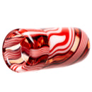 RekTipz - Glass Tip - XL - 12mm - Red, White & Black Swirl - The Cave