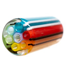 RekTipz - Glass Tip - 6 Shooter - 11mm - Clear Rainbow - The Cave