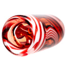 RekTipz - Glass Tip - 13mm - Red, Black & White Swirl - The Cave