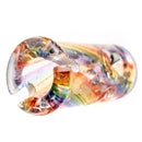RekTipz - Pivot Mouthpiece - Clear Rainbow Swirl Cropal