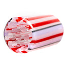 RekTipz - Glass Tip - 6 Shooter - 11mm - Red, White & Pink Stripe - The Cave