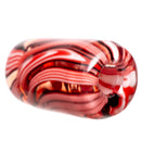 RekTipz - Glass Tip - 12mm - Red, Black & White Swirl - The Cave