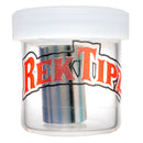 RekTipz - Glass Tip - 6 Shooter - 10mm - Multi Color Stripe - The Cave