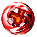 RekTipz - Glass Tip - XL - 13mm - Red, Black & White Swirl - The Cave