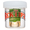 RekTipz - Glass Tip - 13mm - Green Satin & Transparent Orange Cropal - The Cave